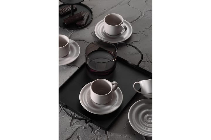 Kaffekopp Maheto 12-delar - Beige - Servering & matlagning - Porslin
