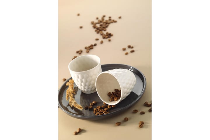 Kaffekopp Mahta 2-delar - Creme - Servering & matlagning - Porslin