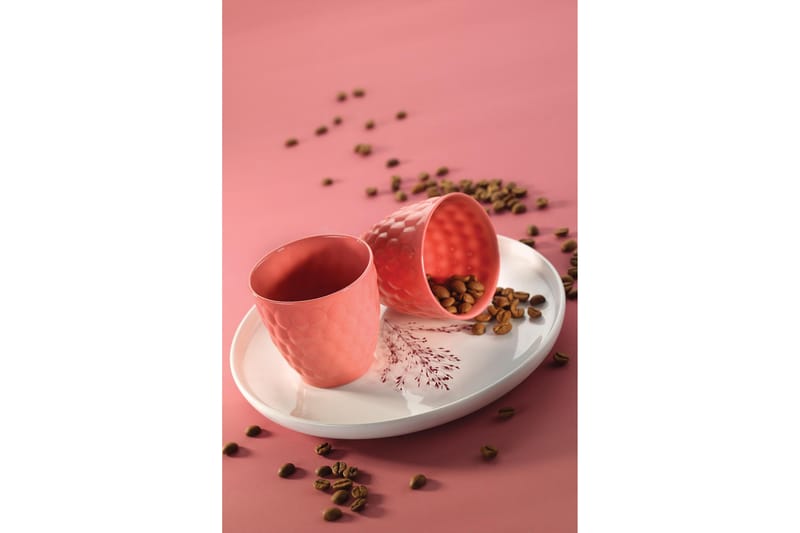 Kaffekopp Mahta 2-delar - Rosa - Servering & matlagning - Porslin