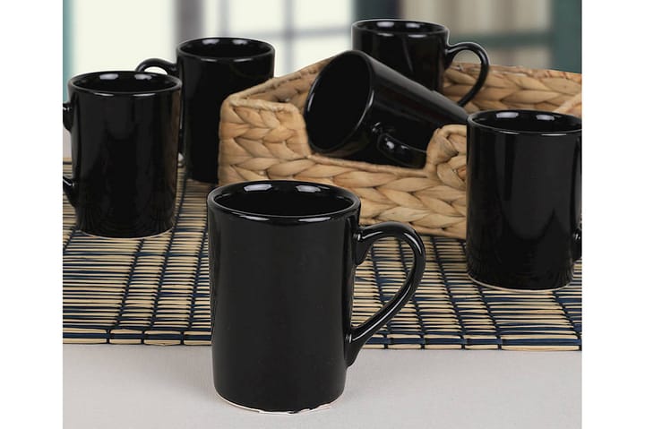 Kaffeservis 6-pack - Svart - Servering & matlagning - Muggar & koppar - Kaffekopp & kaffemugg