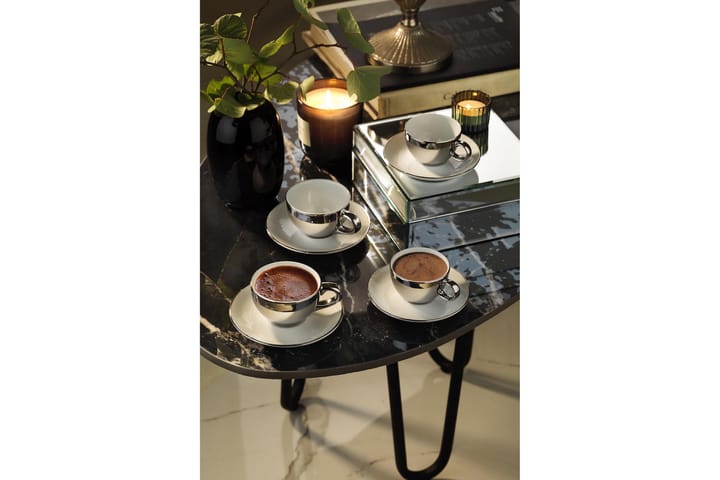 Kaffeservis 4-pack - Flerfärgad - Servering & matlagning - Porslin