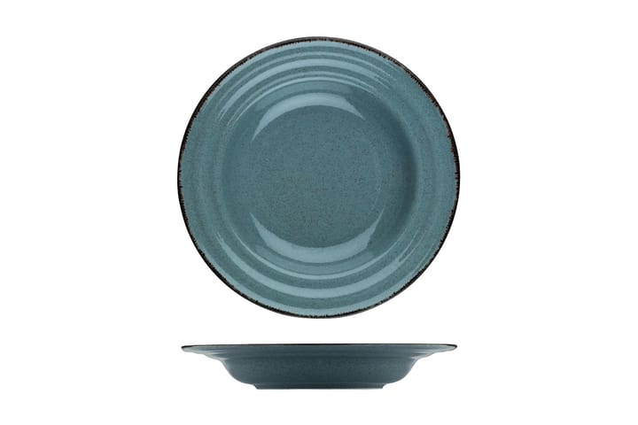 Tallriksset Kütahya 24 Delar - Porslin/Blå - Servering & matlagning - Porslin