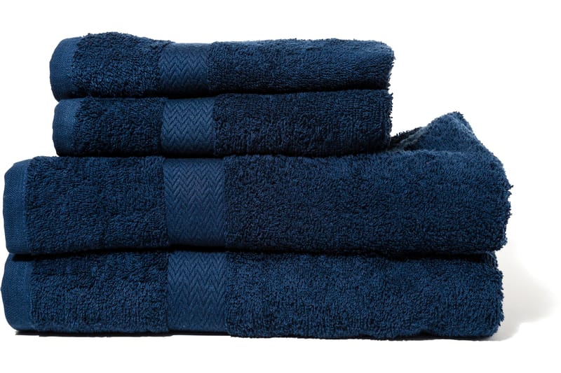 Frottéset Queen Anne Marinblå - Blå - Textil & mattor - Badrumstextil - Handdukar