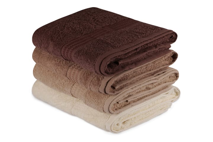 Badhandduk Hobby 70x140 cm 2-pack - Creme/Beige/Brun - Textil & mattor - Badrumstextil