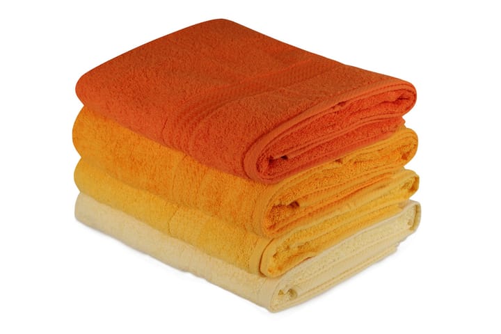 Badhandduk Hobby 70x140 cm 2-pack - Gul|Orange - Textil & mattor - Badrumstextil - Badlakan & badhandduk