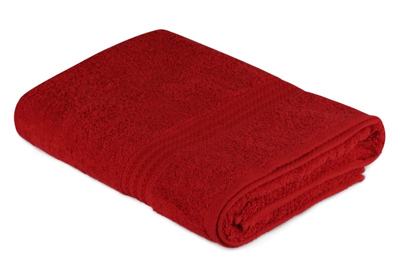 Badhandduk Hobby 70x140 cm - Röd - Textil & mattor - Badrumstextil - Badlakan & badhandduk - Stort badlakan
