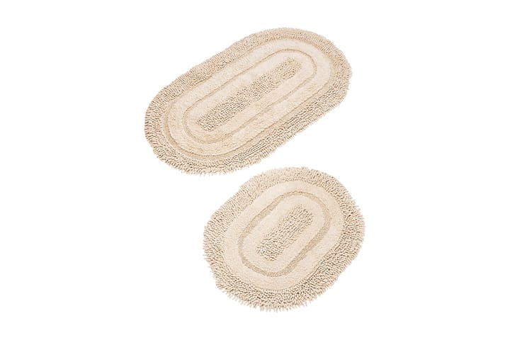 Badmatta Chilai Home by Alessia Set om 2 - Sand - Textil & mattor - Badrumstextil