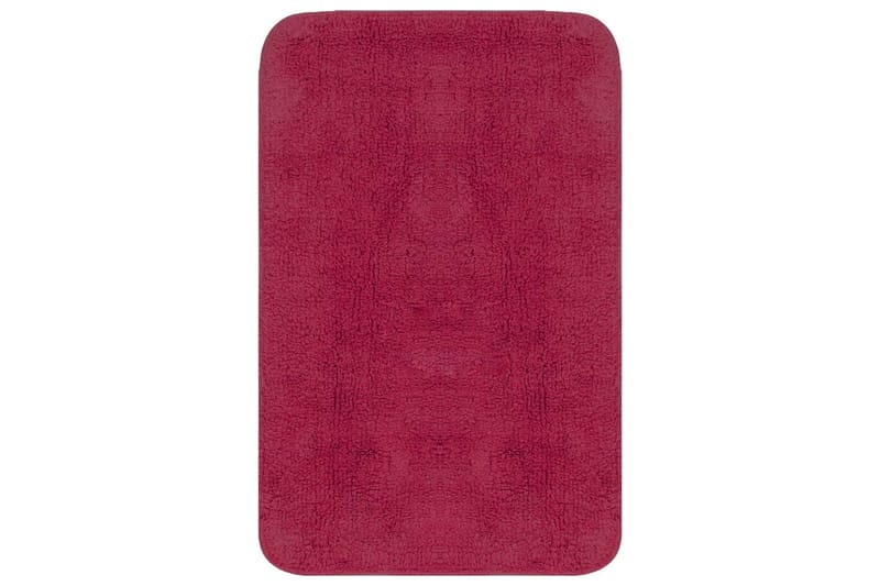 Badrumsmattor 3 st tyg fuchsia - Rosa - Textil & mattor - Badrumstextil