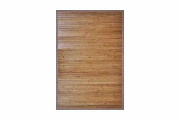 Badrumsmattor i bambu 2 st 40x50 cm brun - Brun - Textil & mattor - Badrumstextil
