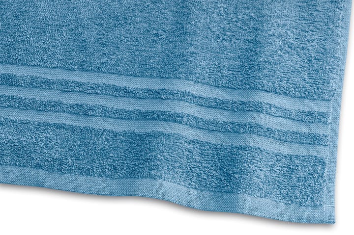 Basic Frotté 30x50 cm Mellanblå - Borganäs - Textil & mattor - Badrumstextil - Handduk - Frottéhandduk