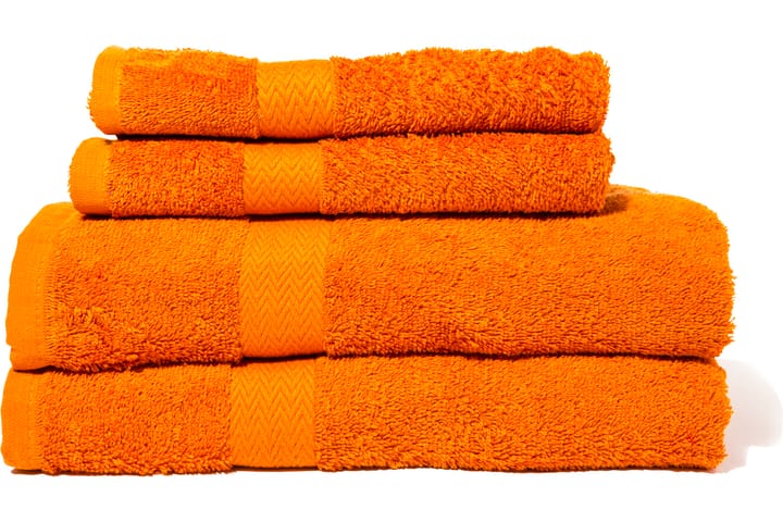 Frotté Duschbadlakan Queen Anne 130x65 Orange - Orange - Textil & mattor - Badrumstextil