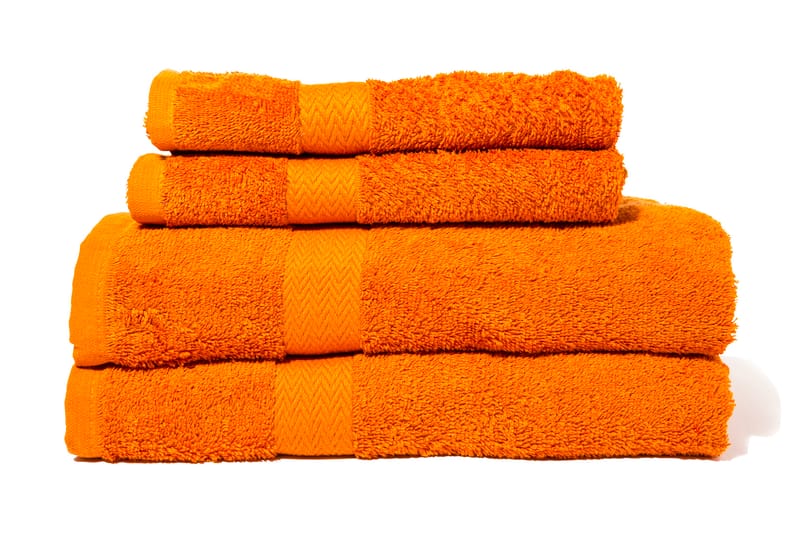 Frottéhandduk Queen Anne 50x30 Orange - Orange - Textil & mattor - Sängkläder
