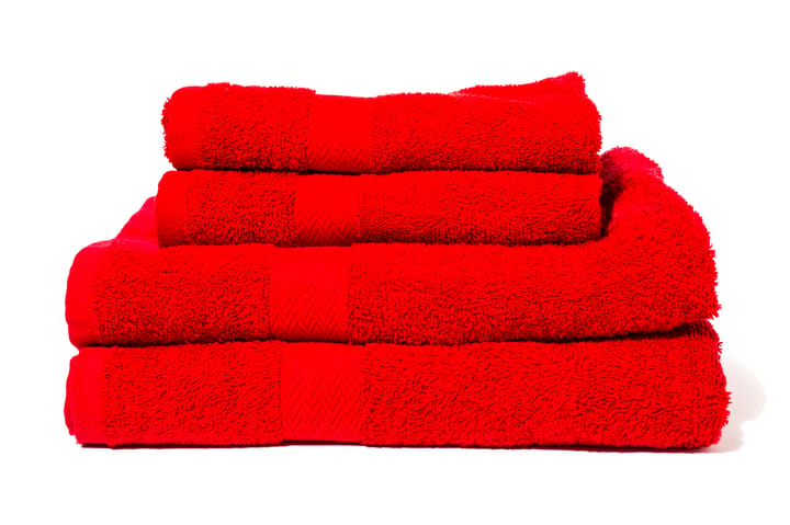 Frottéhandduk Queen Anne 70x50 cm - Röd - Textil & mattor - Badrumstextil - Handdukar - Frottehanddukar