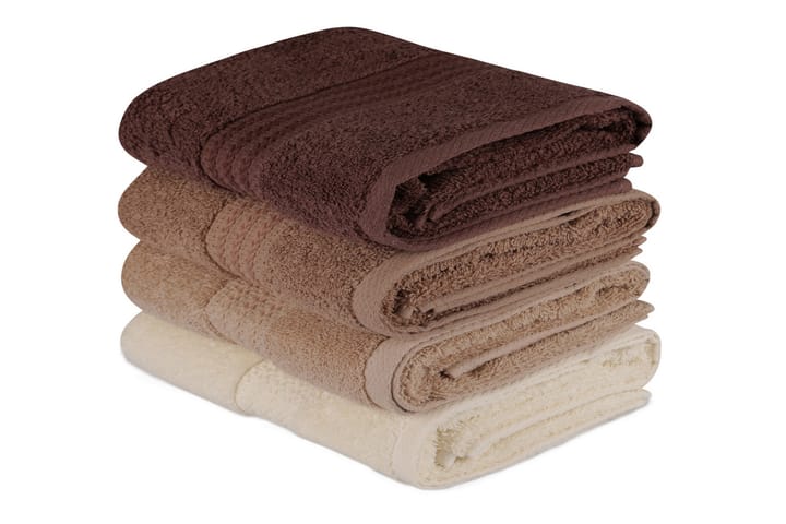 Handduk Hobby 50x90 cm 4-pack - Creme|Beige|Brun - Textil & mattor - Sängkläder