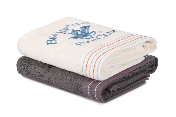 Handduk Romilla 2-pack - Mörkgrå/Vit - Textil & mattor - Badrumstextil