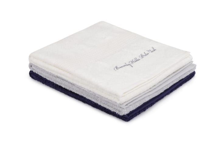 Handduk Romilla 3-pack - Vit/Grå/Mörkblå - Textil & mattor - Badrumstextil - Handdukar