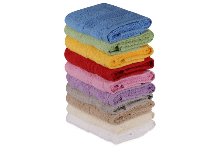 Handduk set 10-pack - Flerfärgad - Textil & mattor - Badrumstextil - Badlakan & badhandduk