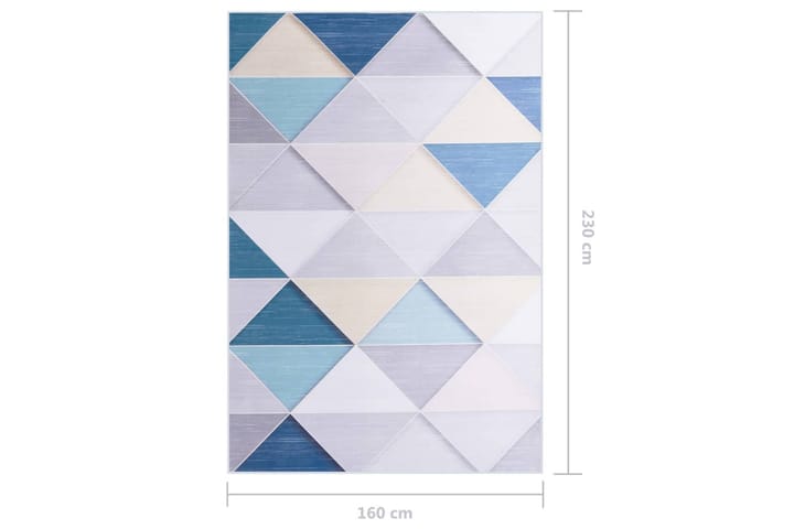 Matta flerfärgad 160x230 cm tyg - Flerfärgad 2 - Textil & mattor - Barntextilier - Lekmatta & matta barnrum
