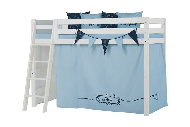Draperi för våningssäng Sandbacken 200 cm - Ljusblå - Textil & mattor - Barntextilier