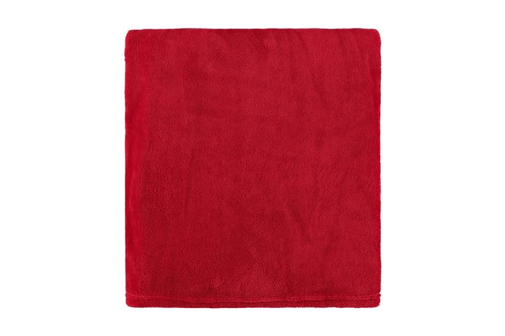 Fleecepläd Irma 125X150 Cm Röd - Röd - Textil & mattor - Filt & pläd