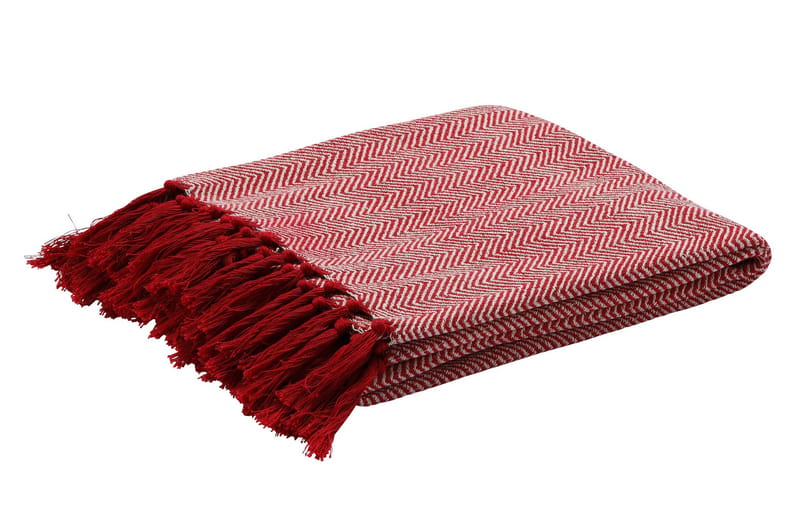 Pläd Kentaur 130x170 cm röd/natur - ETOL - Textil & mattor - Matta - Orientalisk matta - Patchwork matta