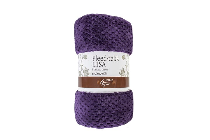 Pläd Liisa Coral 150x200cm - Lila - Textil & mattor - Filt & pläd