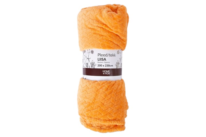 Viltti Liisa XL 200x230 cm Orange - Textil & mattor - Filt & pläd