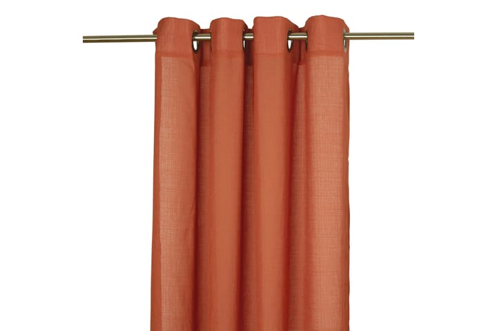 Öljettlängd Danis 2-pack 240 cm Orange - Fondaco - Textil & mattor - Gardiner - Gardinlängder - Öljettgardiner
