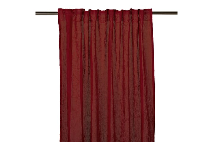 Gardinlängd Caroline 2-pack 280 cm Röd - Fondaco - Textil & mattor - Gardiner - Gardinlängder - Knytbandslängder