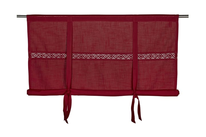 Hissgardin Sanna 120x120 cm Röd - Fondaco - Textil & mattor - Gardiner - Gardinlängder - Knytbandslängder