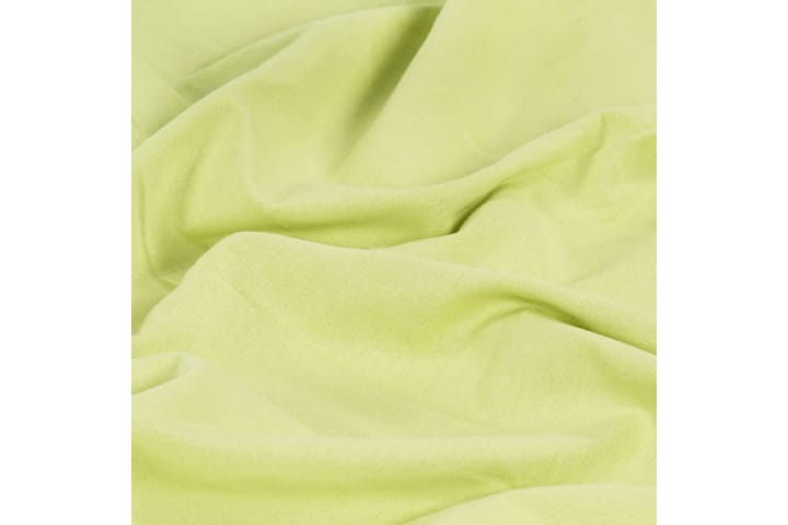 Gardiner med metallringar 2 st bomull 140x245 cm grön - Grön - Textil & mattor - Gardiner - Mörkläggningsgardiner