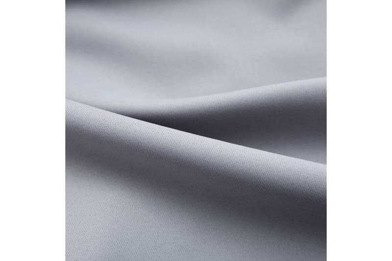 Mörkläggningsgardin med krokar grå 290x245 cm - Grå - Textil & mattor - Gardiner - Mörkläggningsgardiner