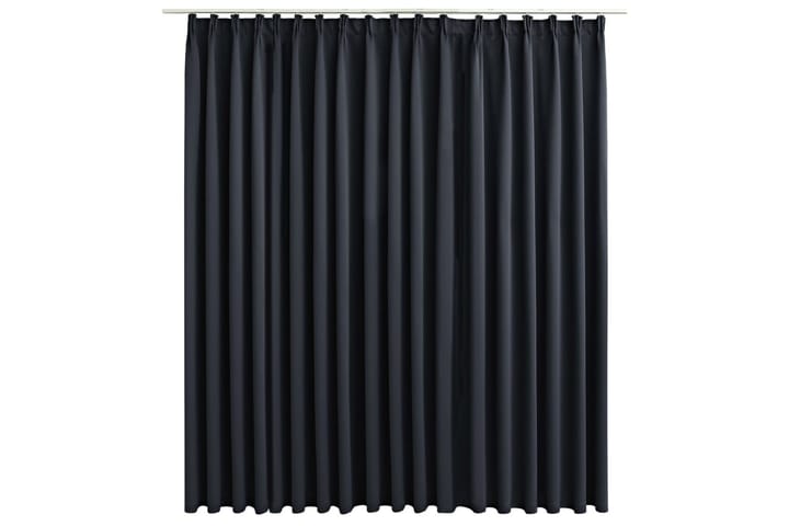 Mörkläggningsgardin med krokar svart 290x245 cm - Svart - Textil & mattor - Gardiner - Hissgardin & roll up gardin