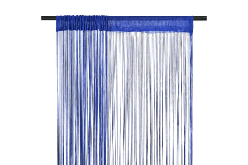Trådgardiner 2 st 140x250 cm blå - Blå - Textil & mattor - Gardiner - Mörkläggningsgardiner