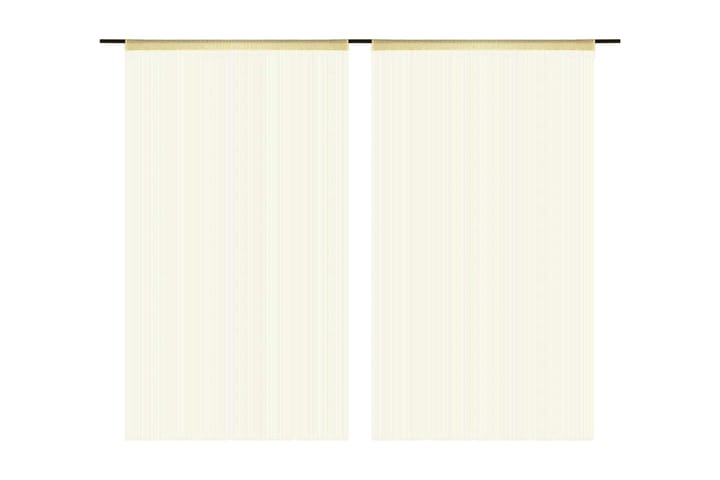 Trådgardiner 2 st 140x250 cm gräddvit - Gräddvit - Textil & mattor - Gardiner - Mörkläggningsgardiner