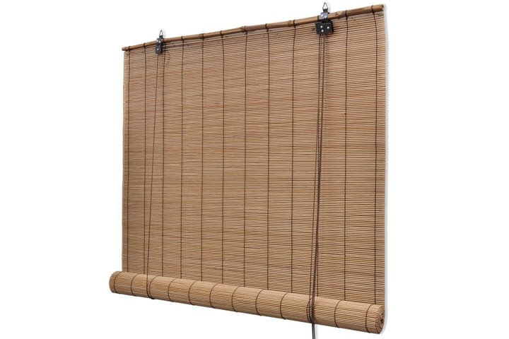 Rullgardin bambu 140x220 cm brun - Brun - Textil & mattor - Gardiner - Rullgardin