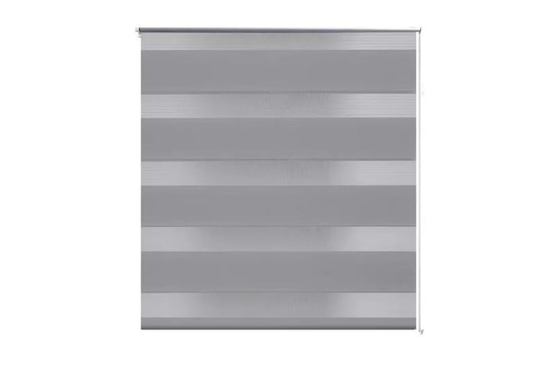 Rullgardin randig grå 70x120 cm transparent - Grå - Textil & mattor - Gardiner - Rullgardin