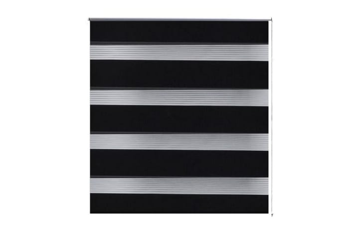 Rullgardin randig svart 100x175 cm transparent - Svart - Textil & mattor - Gardiner - Rullgardin