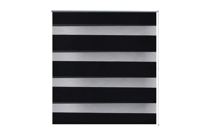 Rullgardin randig svart 50x100 cm transparent - Svart - Textil & mattor - Gardiner - Rullgardin