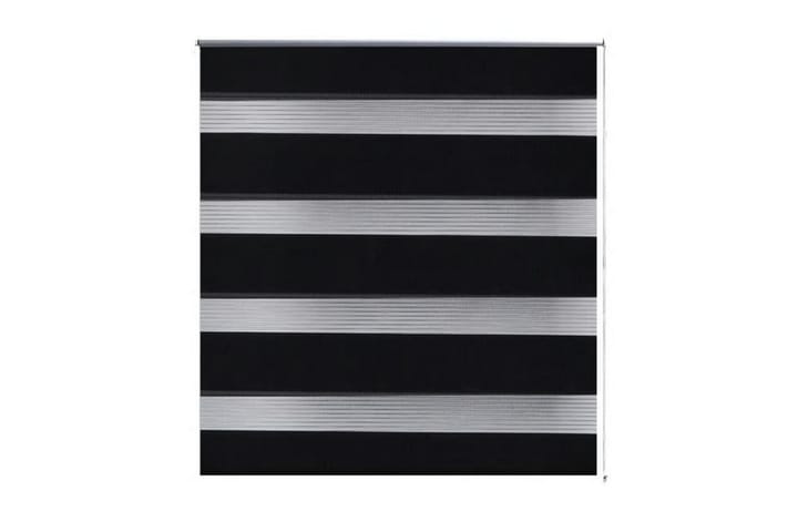 Rullgardin randig svart 60x100 cm transparent - Svart - Textil & mattor - Gardiner - Rullgardin