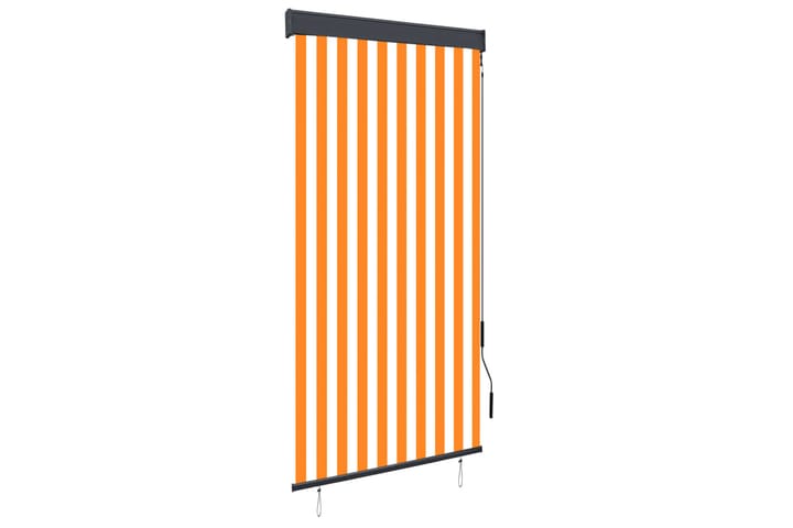 Rullgardin utomhus 100x250 cm vit och orange - Vit/Orange - Textil & mattor - Gardiner - Rullgardin