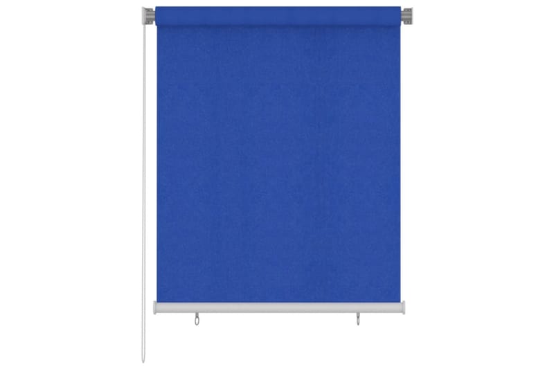 Rullgardin utomhus 120x140 cm blå HDPE - Blå - Textil & mattor - Gardiner - Rullgardin