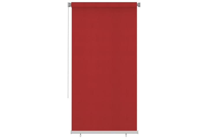 Rullgardin utomhus 120x230 cm röd HDPE - Röd - Textil & mattor - Gardiner - Rullgardin