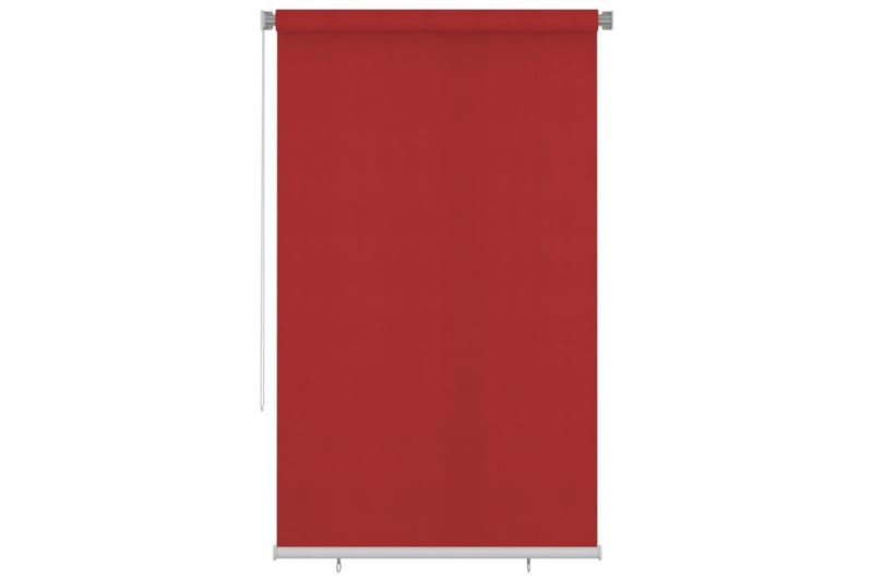 Rullgardin utomhus 140x230 cm röd HDPE - Röd - Textil & mattor - Gardiner - Rullgardin