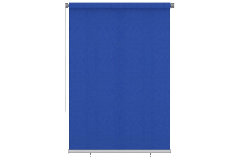 Rullgardin utomhus 160x230 cm blå HDPE - Blå - Textil & mattor - Gardiner - Rullgardin