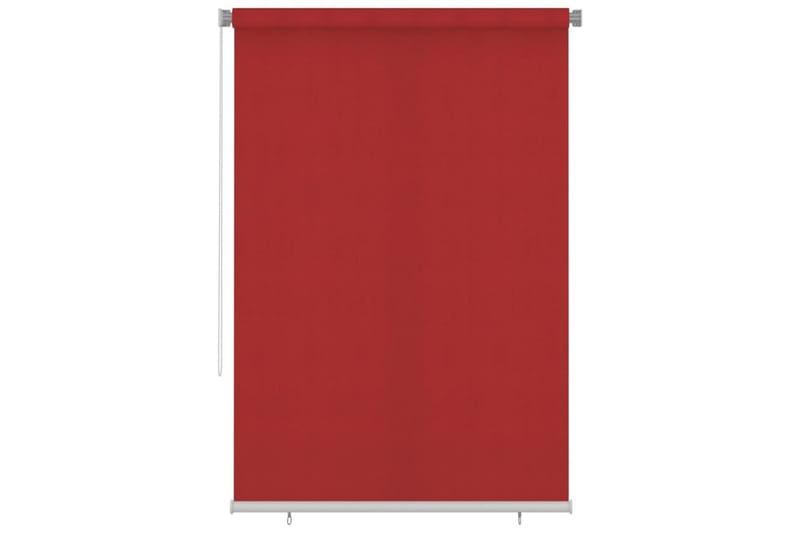 Rullgardin utomhus 160x230 cm röd HDPE - Röd - Textil & mattor - Gardiner - Rullgardin