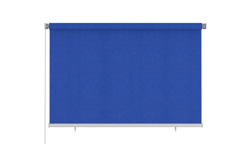 Rullgardin utomhus 220x140 cm blå HDPE - Blå - Textil & mattor - Gardiner - Rullgardin