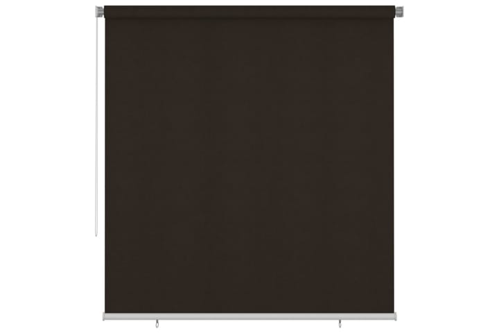 Rullgardin utomhus 220x230 cm brun HDPE - Brun - Textil & mattor - Gardiner - Rullgardin