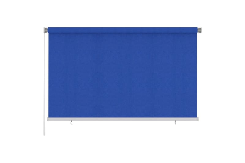Rullgardin utomhus 240x140 cm blå HDPE - Blå - Textil & mattor - Gardiner - Rullgardin