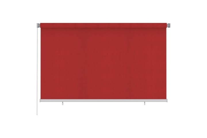 Rullgardin utomhus 240x140 cm röd HDPE - Röd - Textil & mattor - Gardiner - Rullgardin